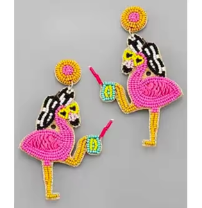 Boucles d'oreilles en forme de casquette perlée à la main à la mode bijoux pour femmes utilisation décontractée boucles d'oreilles parties par MD artisanat - Product Image 4