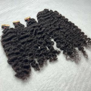 Pelo vietnamita de la mejor calidad, envío rápido, pelo virgen crudo, cutícula alineada, pelo virgen natural birmano, pelo humano rizado de visón - Product Image 3