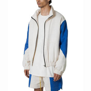 Coupe-vent Veste coupe-vent en nylon zippée personnalisable pour homme Coupe-vent respirant avec bloc de couleurs et logo imprimé 2026 - Product Image 2