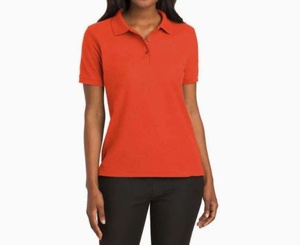 Ropa de trabajo de verano transpirable de manga corta Lisa informal para mujer de alta calidad con logotipo personalizado al por mayor para camisa Spandex/algodón - Product Image 6