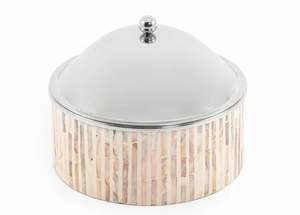 ชามเสิร์ฟช็อกโกแลตทรงกลมทำจากสเตนเลสกระดูกสำหรับงานเลี้ยงและตกแต่งงานแต่งงาน - Product Image 2