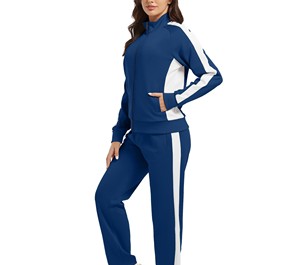 Vêtements de sport de fitness pour la salle de sport, survêtement technique en molleton, ensemble deux pièces pour femmes, survêtement de jogging pour femmes, vente en gros - Product Image 1