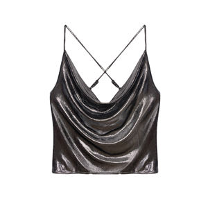 Bustier brillant à fines bretelles - Product Image 1