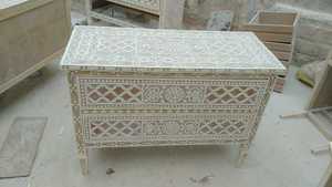 B.S. Dessus de table international en incrustation d'os de chameau naturel Style corne décorative artisanale artisanat décoratif pour la maison indienne - Product Image 2