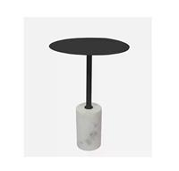 Table basse moderne et créative en marbre, mobile, pour salon, table d'appoint de balcon, en métal, décorative