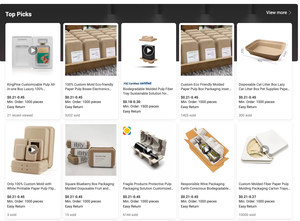 生分解性カスタム成形パルプトレイさまざまな果物野菜や食品の包装に適しています。 - Product Image 4