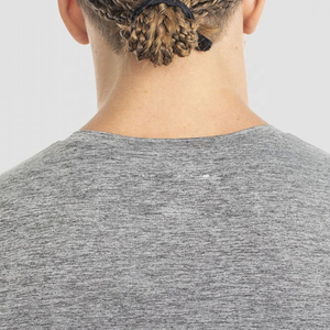 เสื้อยืดออกกำลังกายสำหรับผู้ชายเสื้อยืดออกกำลังกายคอวีผ้ายืด - Product Image 4