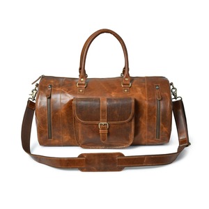 Bolsas de Viaje Unisex de Cuero Genuino 100% de Alta Calidad con Cierre de Cremallera, Reutilizables, Tamaños y Diseños Personalizables, Portátiles - Product Image 6