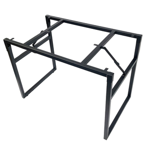 Minimalist 100x60cm Folding Wood Tram <b>Worktable</b> SPD68175 with Convenient Footrest - Product Image 5