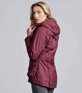 Chaqueta de equitación de invierno para mujer, tela elástica transpirable, cálida, cómoda, duradera, con logotipo personalizado. - Product Image 2