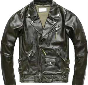 Veste en jean en cuir personnalisable de haute qualité unisexe 100% coton Style décontracté pour l'hiver avec logo brodé - Product Image 4