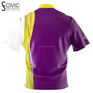 เสื้อเจอร์ซีย์สำหรับผู้ชายเสื้อคอตตอนผ้าโพลีเอสเตอร์แห้งเร็วออกแบบได้ตามต้องการพิมพ์ลายซับลิเมชัน - Product Image 2