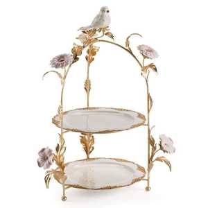 Metal <b>Cake</b> <b>Stand</b> With Elegant Base Best For Luxurious Wedding <b>Settings</b> Corporate Events Or Gift Showcases - Product Image 1