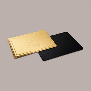 Microtriple 36x47cm 10 piezas Rectangular Oro Negro cartón pastel tablero bandeja tableros de exhibición - Product Image 6