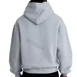 Sudadera con capucha recortada con hombros caídos de algodón para hombre, ropa de calle, sudaderas con capucha para hombre, ropa de gran tamaño 2025 - Product Image 6