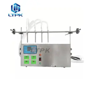 LTPK LT-PPF4W Semi Automatic Peristaltic Pump 4 Nozzles Liquid Gel Beverage Perfume Filling Machine