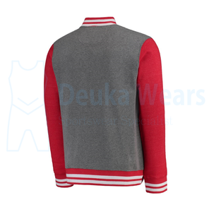 Chaqueta Deportiva Lisa y Transpirable de Talla Grande para Fabricación al por Mayor, Chaquetas de Béisbol con Forro de Color Personalizado y Mangas Largas - Product Image 6