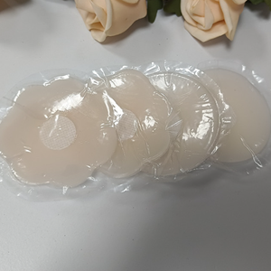 HONGFU Silicone Nipple Covers & Invisible Areola Covers Waterproof Bra Pads-Pink/Skin Color Free Size for Summer <b>Halter</b> Tops - Product Image 6