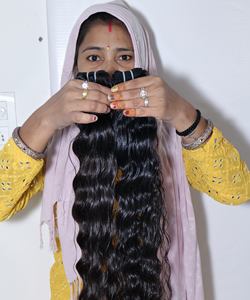 Extensions de cheveux humains vierges brésiliennes péruviennes indiennes Remy alignées sur la cuticule naturelle, tissages bon marché, style ondulé - Product Image 3