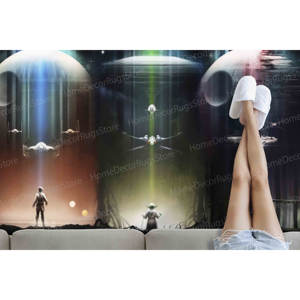 Galactic Star Wars Printed <b>Rug</b> - Best Movie <b>Rug</b> for Space Lovers,Luxury Velvet <b>Rug</b> - Product Image 3