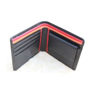 New Style Genuine Leather Gents <b>Wallet</b>/ Card Holder <b>Black</b> Color - Product Image 1