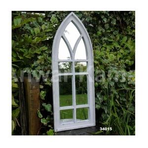 Miroir mural à cadre métallique Miroir de ferme rectangulaire noir mat Miroir décoratif mural en verre trempé HD - Product Image 2