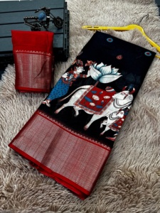 Saree indien traditionnel à la mode classique lourd Rambo coton soie doublure Jari dernière conception fêtes exclusives mariages vêtements de mariée - Product Image 6