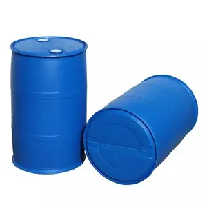 Contenedores de almacenamiento de productos químicos de la industria química y alimentaria de HDPE de alta calidad Tambor de plástico azul vacío de 200L