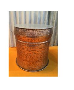 Nouvelle table basse martelée de conception Table d'appoint plaquée cuivre pour hôtels et chambre Table basse ronde en métal - Product Image 1