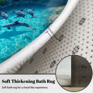 Custom Printed <b>Bath</b> Mat Bathroom Rug <b>Set</b> for Bathroom Non-Slip <b>Shower</b> Curtain <b>Bath</b> Mat - Product Image 2