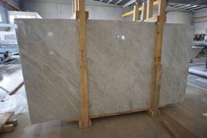 Dalle de marbre blanc iceberg, pierre naturelle turque, polie et affinée, 2 cm, marbre blanc veiné gris pour comptoir, sol, mur - Product Image 3