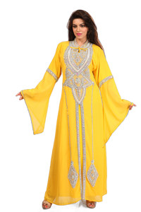 La meilleure qualité de fabrication de mousseline de soie Modal Frarasha Kaftan Spring Summer de la collection Shubham - Product Image 5
