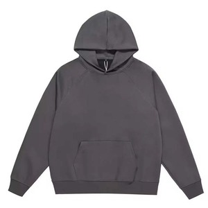 Sudaderas con capucha pesadas de algodón 100% de alta calidad, sudaderas OEM en blanco personalizadas 2025 básicas, sudaderas con capucha de lavado ácido de gran tamaño para hombre - Product Image 3