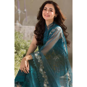 Sobia Nazir Luxury '25 D2A-TC-1133 Robe en mousseline de soie à manches trois-quarts pour le printemps/été - Product Image 5