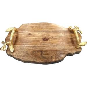 Plateau de service en résine de style le plus récent plateau de service poli brillant pour Restaurant hôtel fournitures plateau de serveur de nourriture - Product Image 3