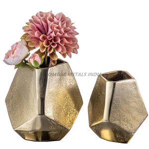 Florero Grande de Aluminio, Florero de Pie con Acabado Antiguo, Decoración Alta para Pasillo de Boda, Fabricante Mayorista OEM ODM - Product Image 2