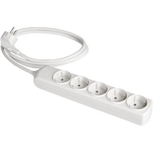 Multipresa bianca 3680W 5 prese cavo 3m 250V 16A (Solera 8035) - Product Image 1