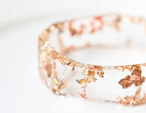 TYPICALLY Joyería Resina Acrílico Pulsera Brazalete Exagerado Deslumbrante Multicolor Ancho Irregular Cuadrado Acrílico Pulseras para - Product Image 2