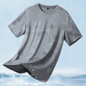 Fabricant personnalisé graphique pour hommes séchage rapide Slim Fit Polyester Tshirt Running T Shirt pour hommes Sports Gym T-shirt pour hommes - Product Image 2