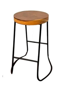 Base en métal et fer avec dessus en bois Table d'appoint pour café Table basse d'appoint décorative unique pour la maison et le mobilier - Product Image 6