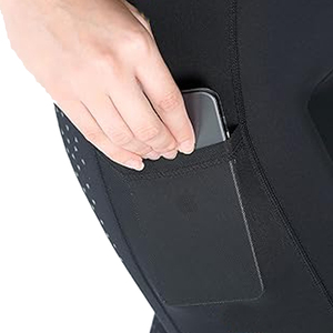 Leggings de Yoga de Cintura Alta, Largos, de Color Sólido, con Malla Transpirable, Spandex y Nailon, Diseño Sin Costuras con Bolsillos - Product Image 3