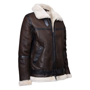 Chaqueta de cuero genuino de piel de vaca Premium más vendida para hombre 2025, chaqueta de cuero PU de piel de oveja de alta calidad - Product Image 2