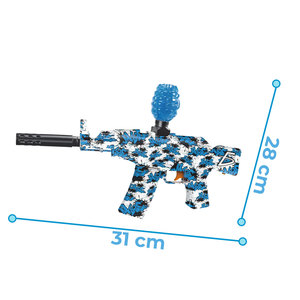 Idrogel AK 47 per pistola giocattolo per ragazzi, giocattolo elettronico morbido in PC e plastica con funzione Splatter Ball, modello M416 e proiettili ad acqua - Product Image 2