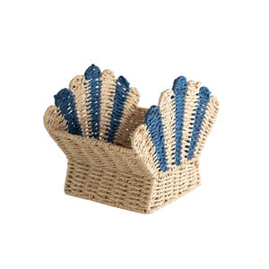 Panier de rangement en jacinthe d'eau tissé à la main, panier de rangement écologique naturel pour la maison, décoration - Product Image 6