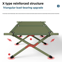 Lit d'extérieur pliable portable en gros, lit de camping moderne et simple, acier pour la pause déjeuner et les secours d'urgence