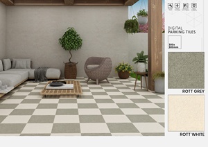 กระเบื้องพอร์ซเลนที่จอดรถสูง30X30ซม. นอกกระเบื้องปูพื้น40*40ซม. กระเบื้องออกแบบภายนอก300X300มม. - Product Image 5
