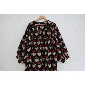 Vestido Maxi Bohemio de Algodón con Estampado a Mano para Mujer, Prenda Sostenible de Verano, Manga Larga, Lavable, Cintura Natural - Product Image 4