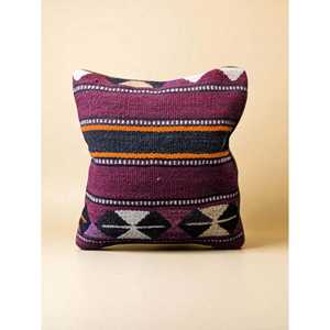 ปลอกหมอนอิงลายคิลิมแบบวินเทจจากตุรกี ขนาด 42 x 40 ซม. สำหรับเบาะนั่งและหมอน - Product Image 4