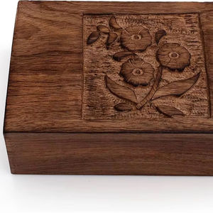 Fábrica al por mayor personalizado moderno Nuevo caja de almacenamiento de madera rectángulo ecológico Vintage caja de madera cerradura para embalaje de joyería - Product Image 1