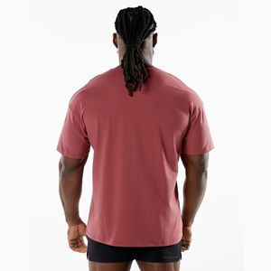 OEM/ODM T-shirt à col rond surdimensionné pour hommes de haute qualité personnalisé 100% coton à manches courtes style Hip Hop avec lettres imprimées - Product Image 2